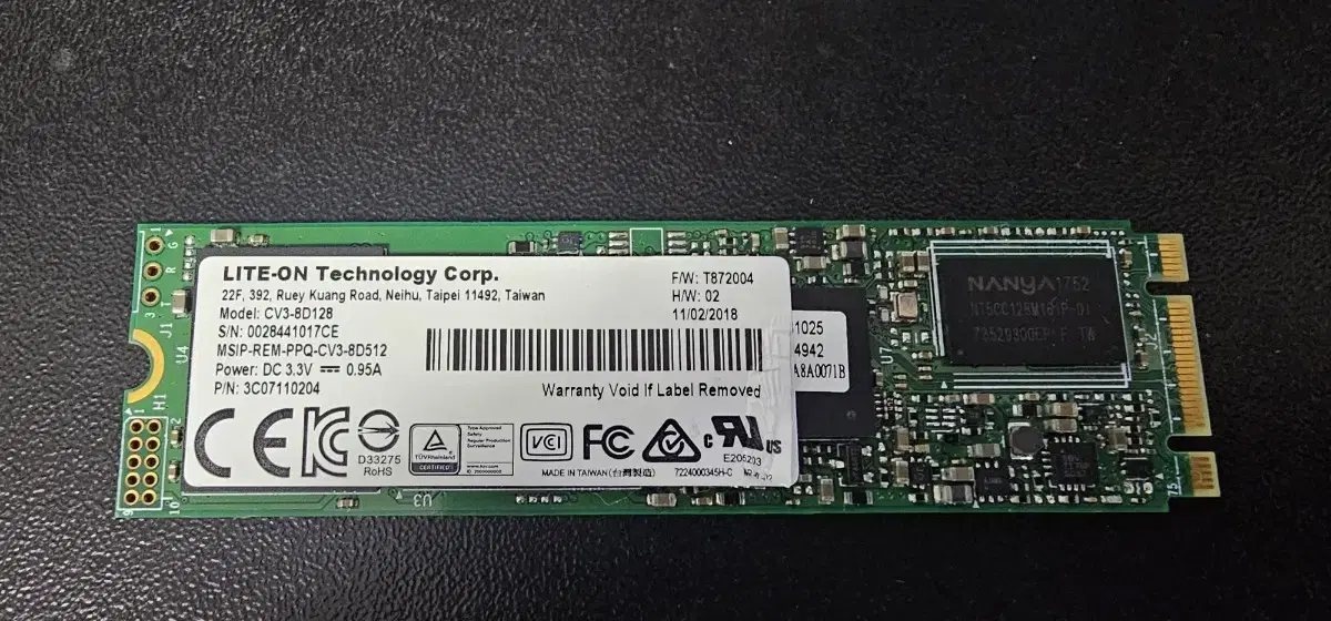 라이트온 M.2 SSD 128GB (택배비 포함 가격)