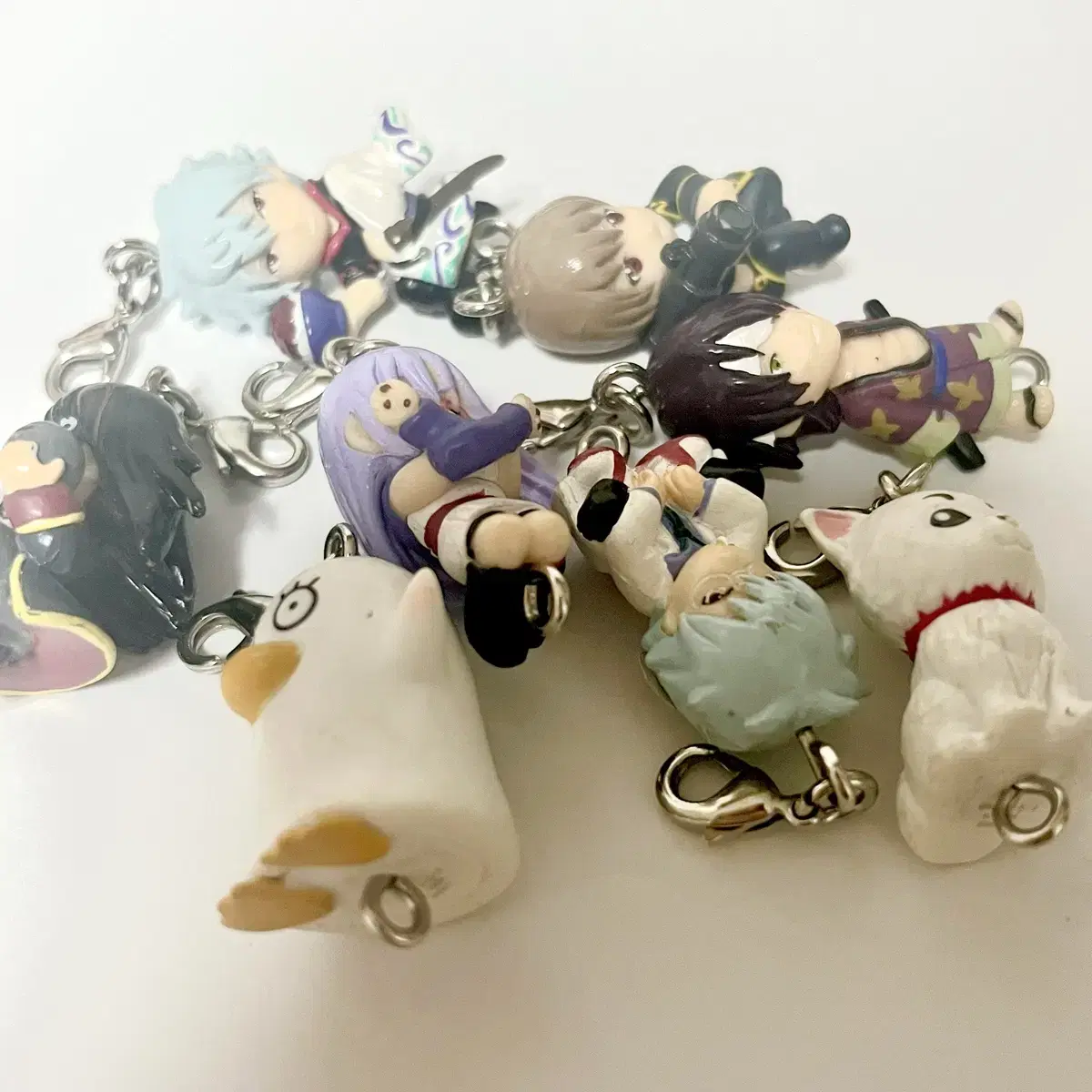 Classic Gintama Lined Sausage Strap keyring Gintoki elly Sogo