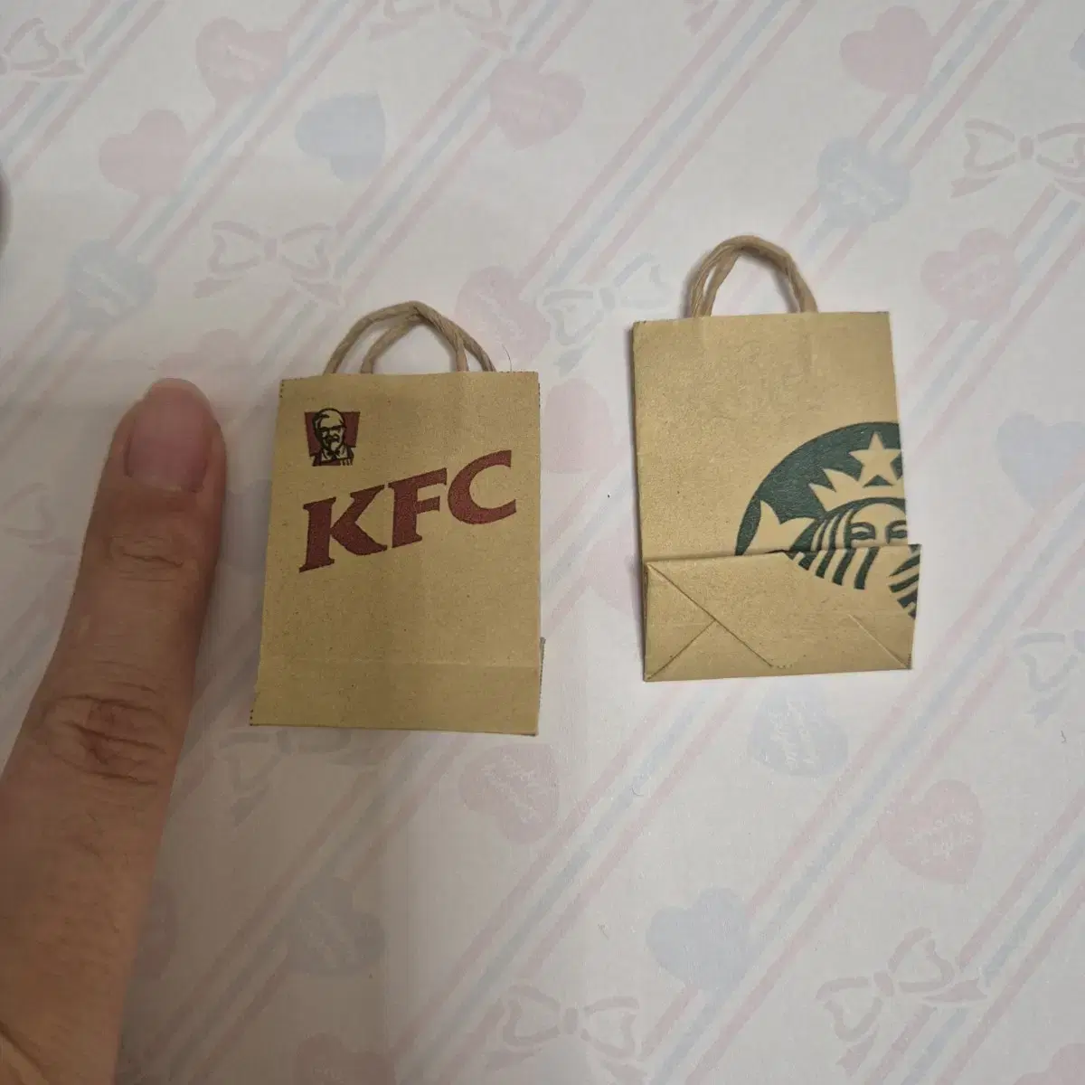 미니 쇼핑백 (스타벅스, KFC)