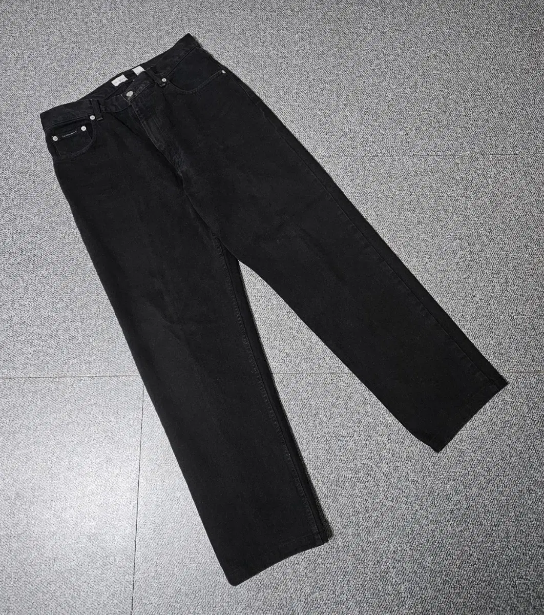 CK Calvin Klein Wide Black Jean Denim Jeans for Sale