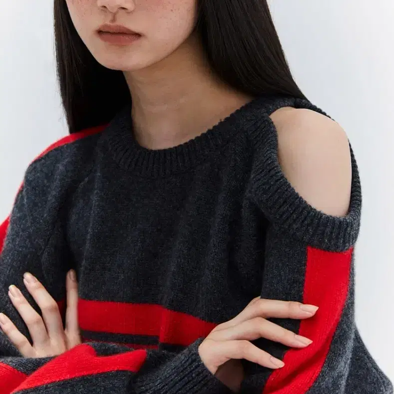 버뮬라 one shoulder knit