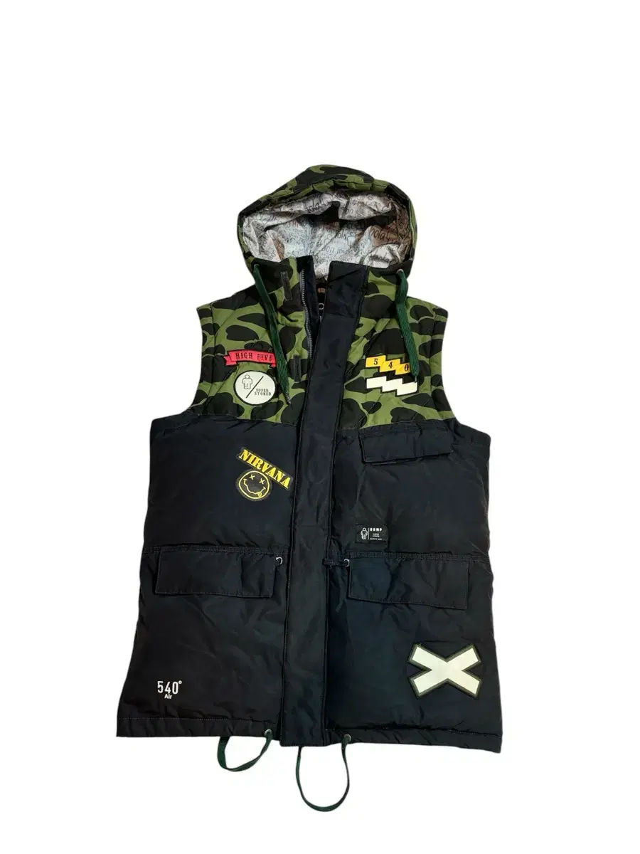 ROMP Air Down Vest Black Camo