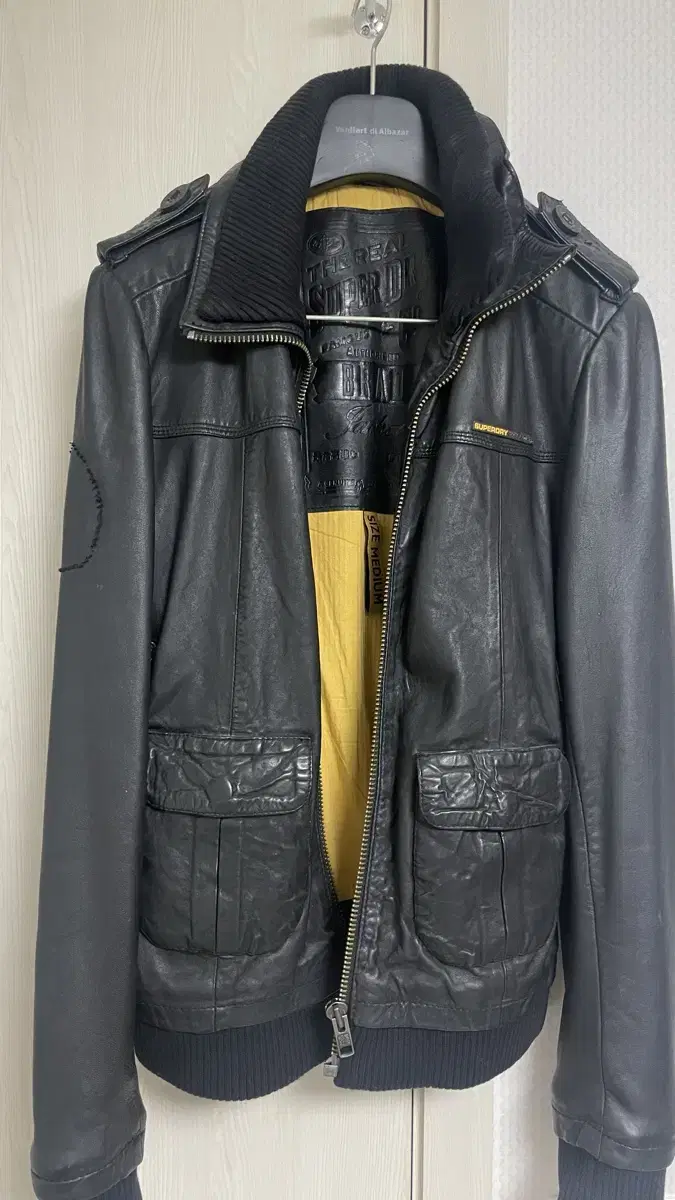 Superdry Leather Jacket M