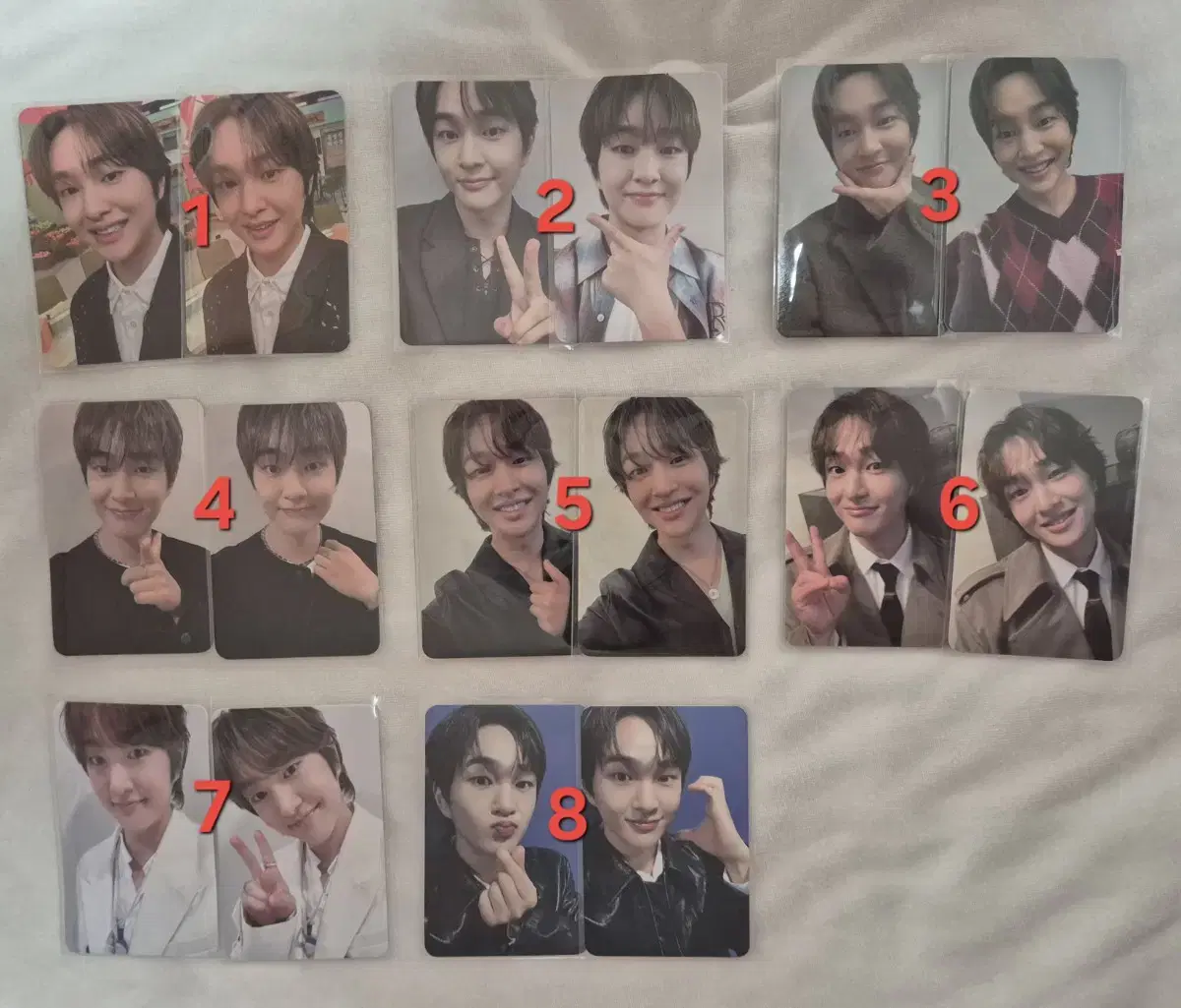 Shinee onew unreleased photocard Sells photocards (9/25, 11/10 fansign unreleased)