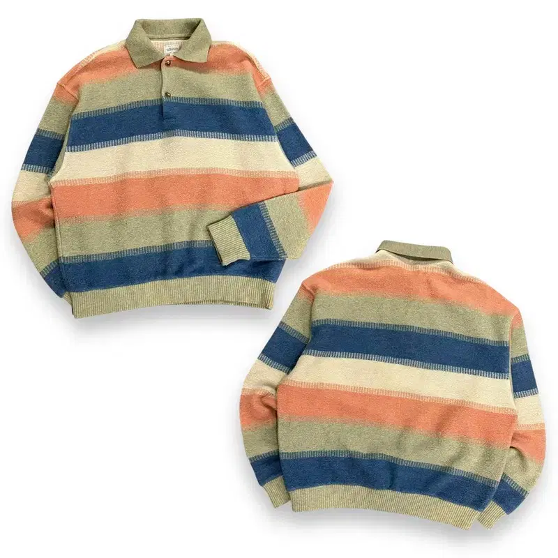 Benetton Wool Stripe kara Knit Y08032