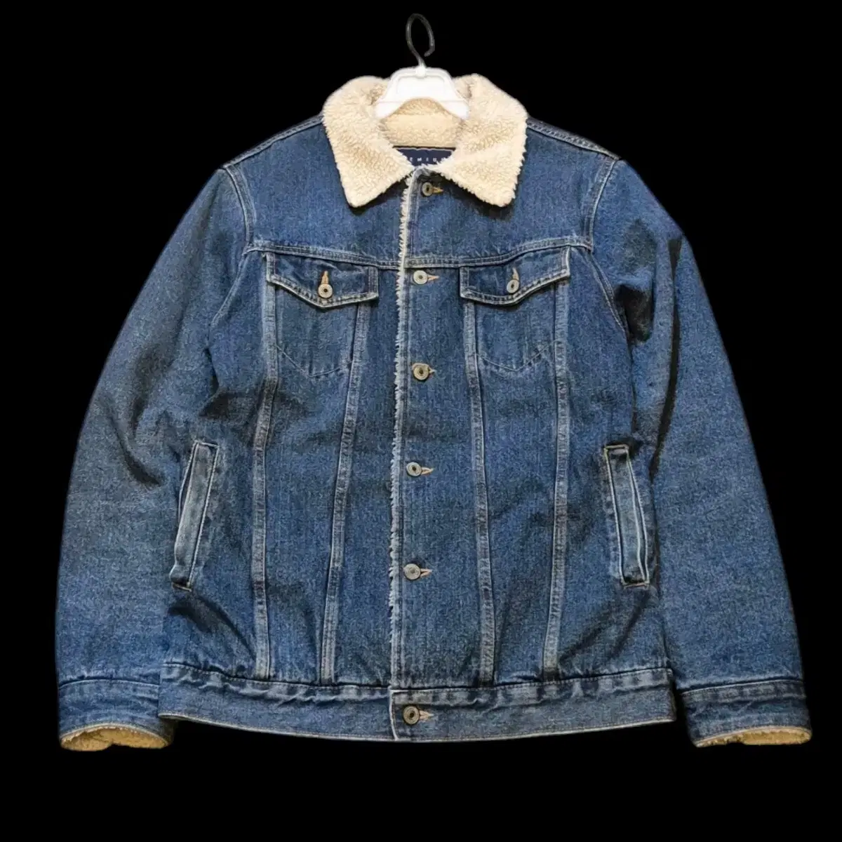 (M) Fleece Denim Jacket