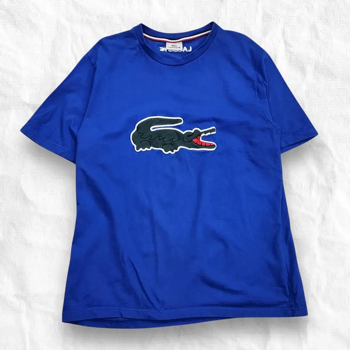 [L] Lacoste Big Rock Short Sleeve Tee Blue