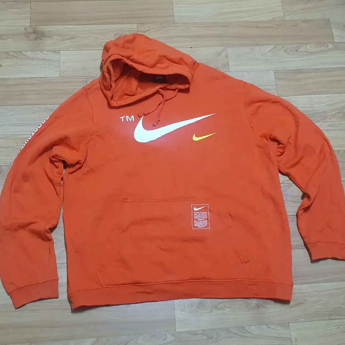 NIKE 나이키 마이크로브랜딩 빅사이즈 남자110 후드티 상태최상 구제