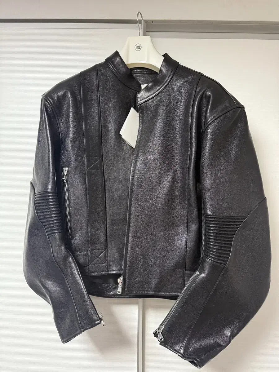 [M/New] Recto Motorcycle Goat Leather Jacket