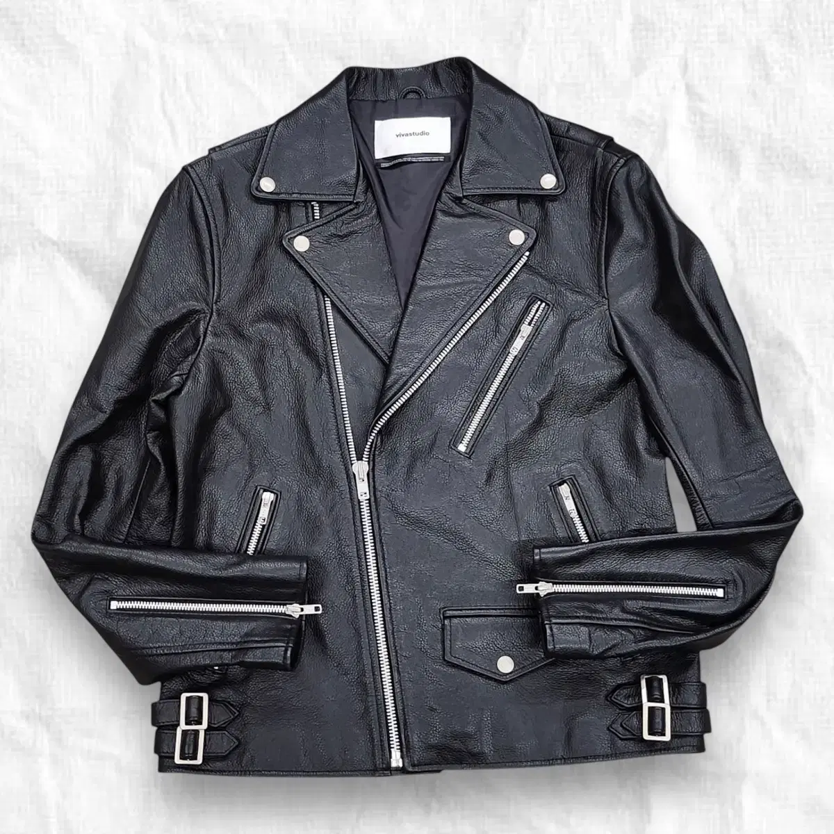 [L] Viva Studio Real Leather Rider Jacket