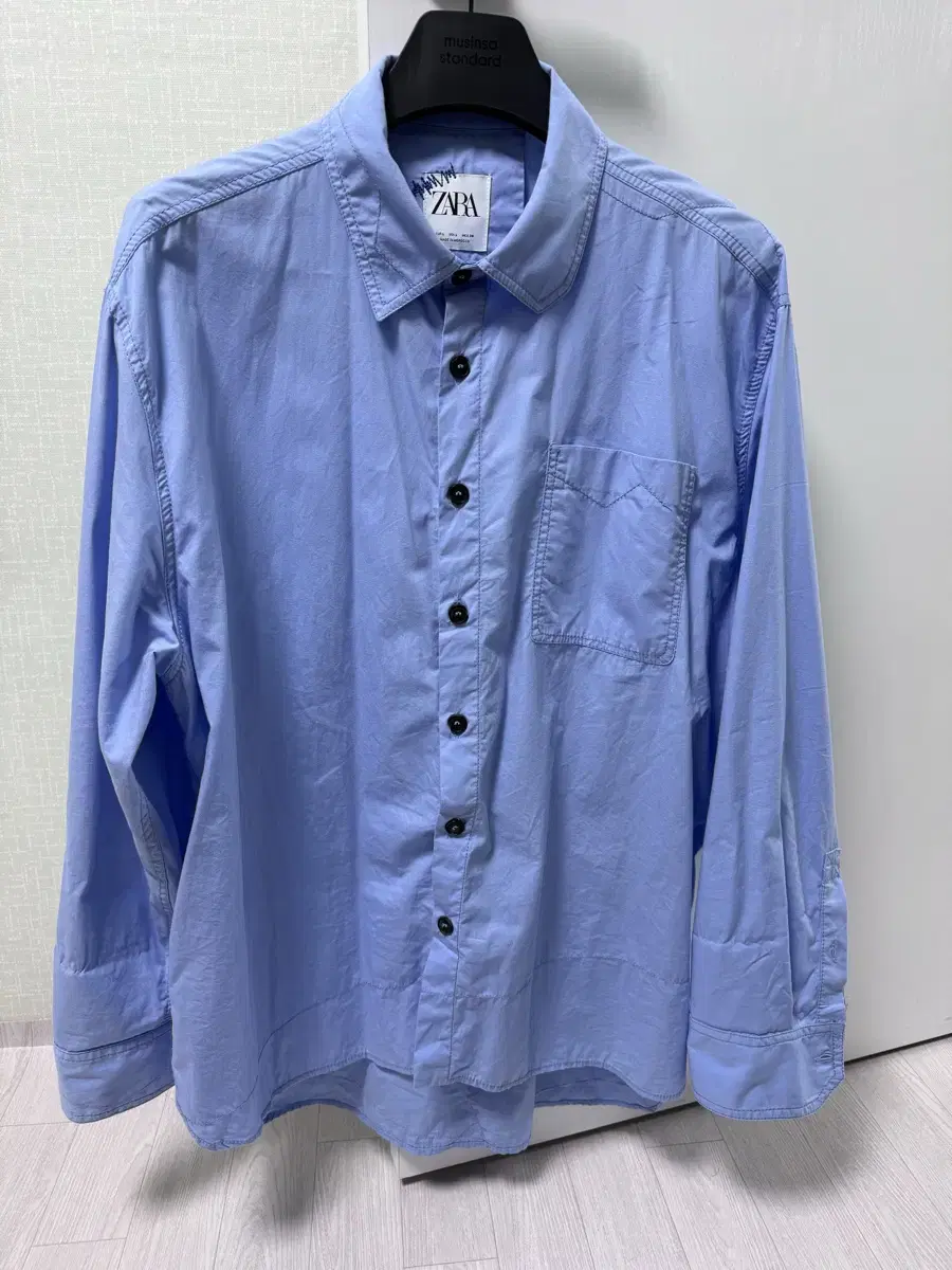 Zara x Adidas Oversized Shirt Sky bloo L