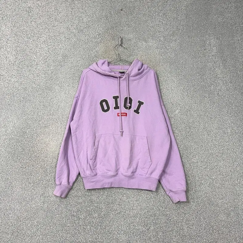 OIOI 5252 Logo Purple Overfit Hoodie M