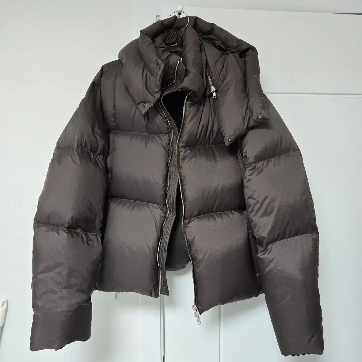 [S] YOUTH YOUTH Crop puffer down padded brown