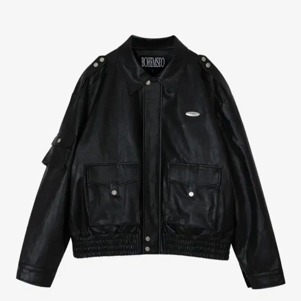 보헤미안서울 Leather Bomber Jumper