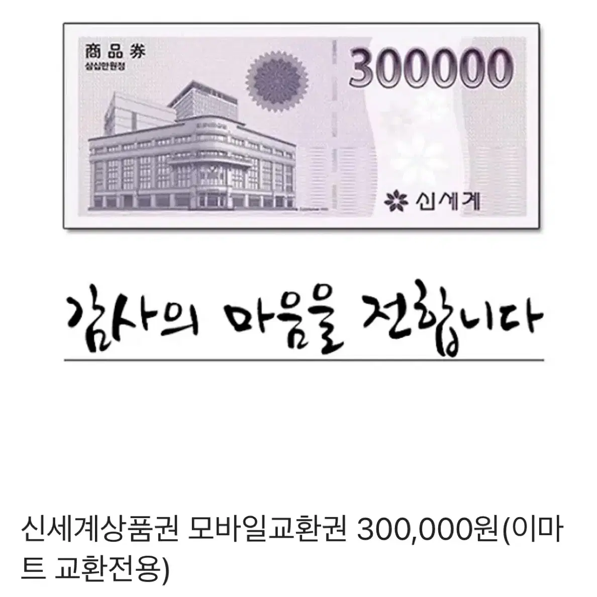 신세계상품권30만원