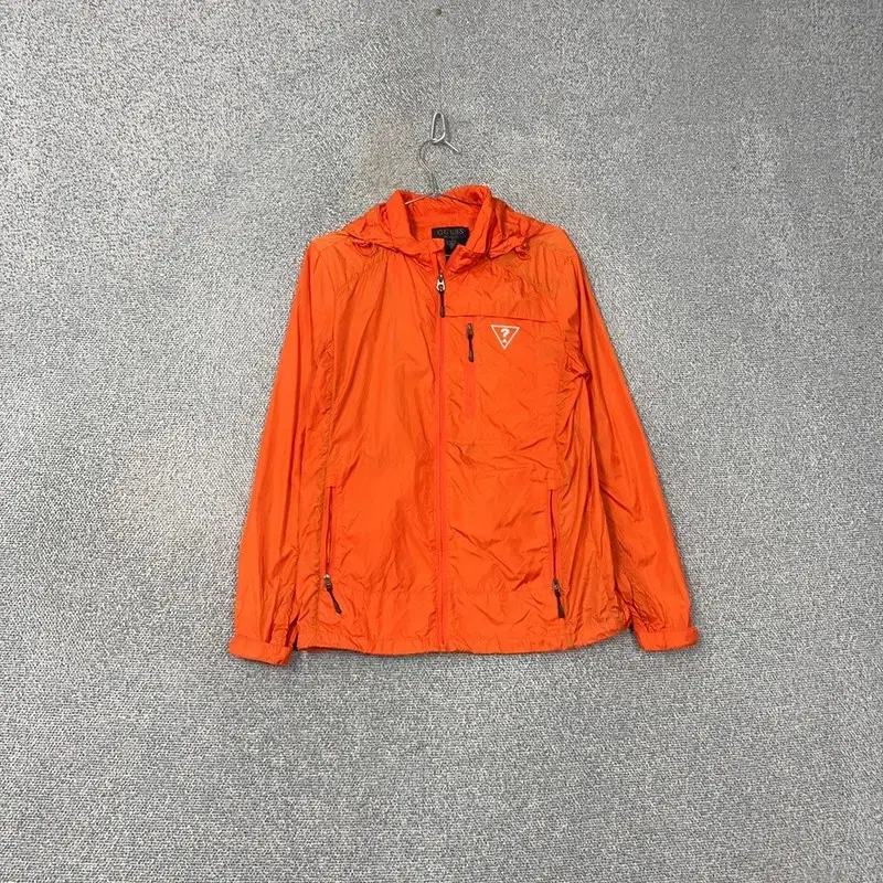 Geth Men's Orange Logo Functional Windbreaker Wind Jacket M