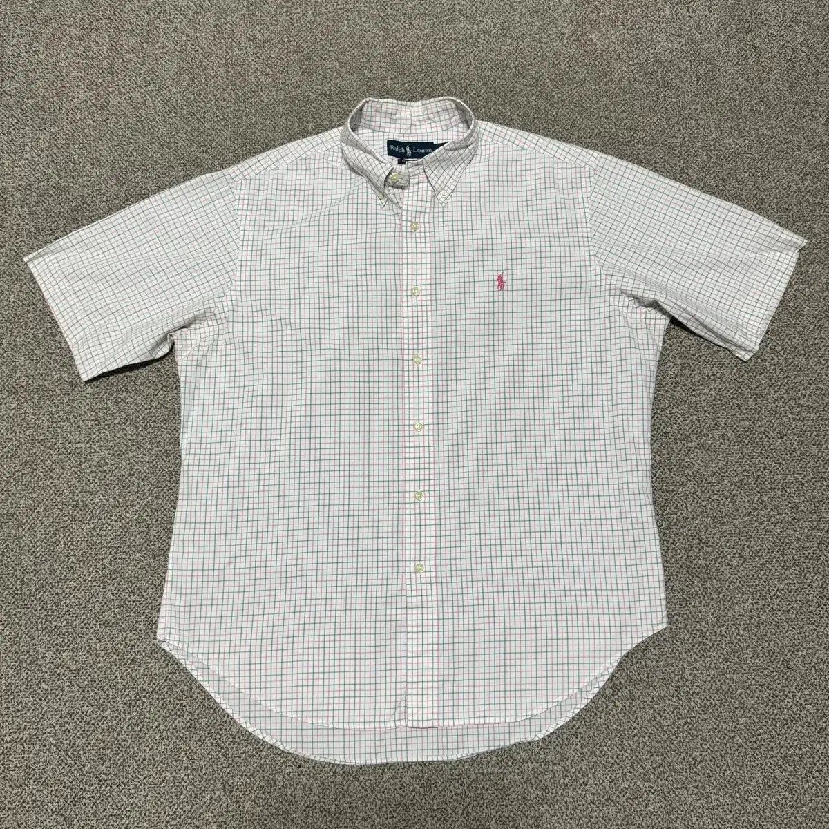 L Polo Ralph Lauren Check Short Sleeve Shirt