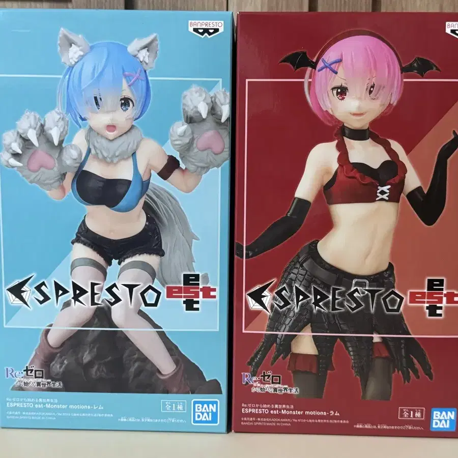 리제로 에스프레스토 소악마 이세계 REZERO 렘&람 피규어 2종 세트