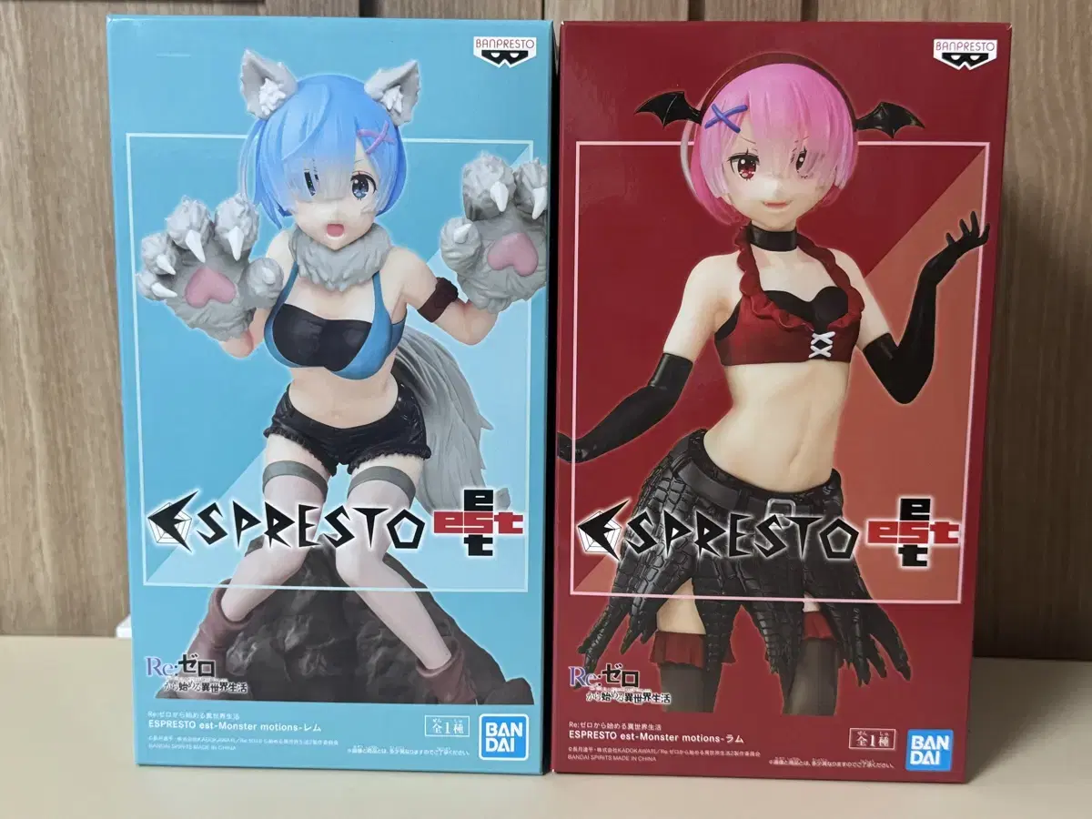 리제로 에스프레스토 소악마 이세계 REZERO 렘&람 피규어 2종 세트