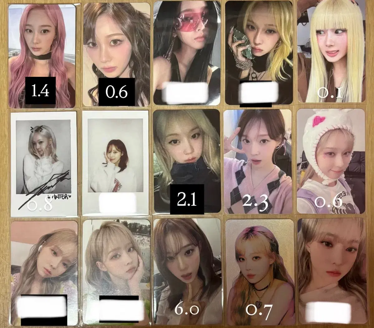 Aespa photocard wts Weflash Armageddon karina winter giselle Ningning