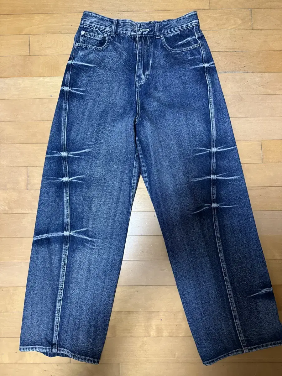 Maison Margiela PINCH WIND DENIM PANTS BLUE size 46