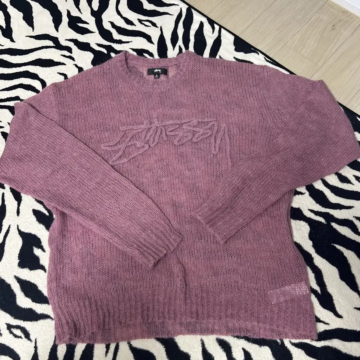 [XL] Stussy Loose Logo Knit Pink