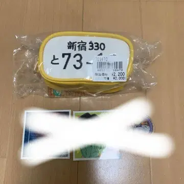 안방투명 파우치가 달린 에코백 및 캐릭터 카드