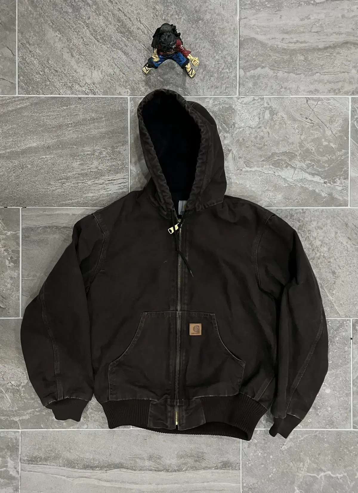 (S)Calheart Duck Active Hooded Jacket J130 DKB Dark Brown