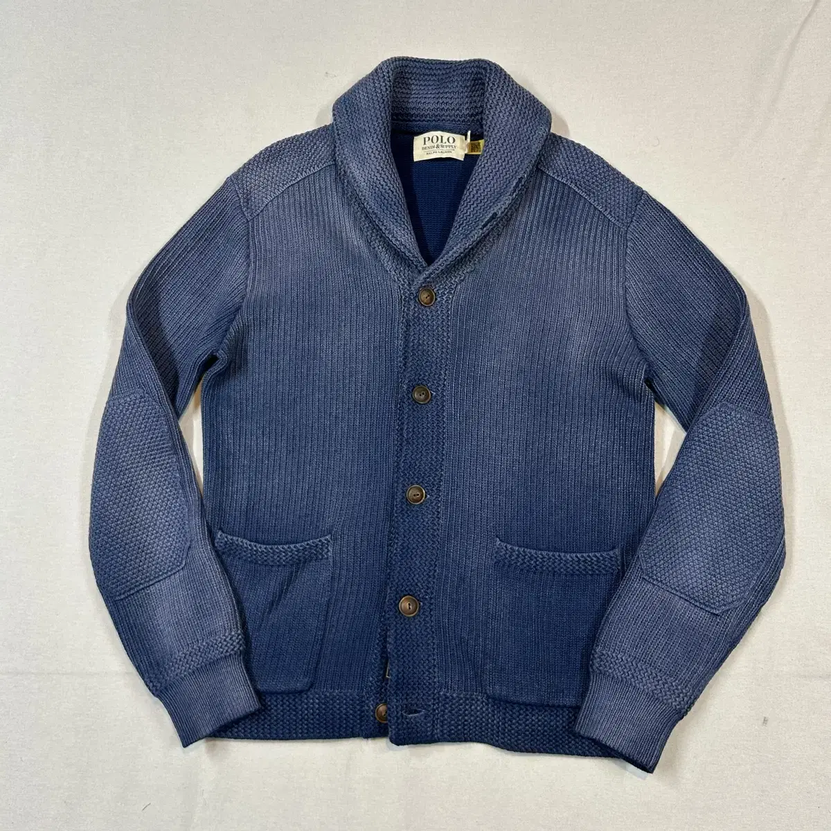 M) Polo Denim & Supply Washed Shawl Kara Cardigan New Q.A.R.T.