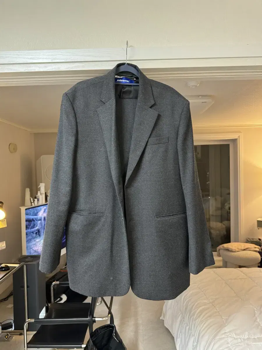 Zara x Arthur Erer Oversized wool blazer dark gray Setup/wear