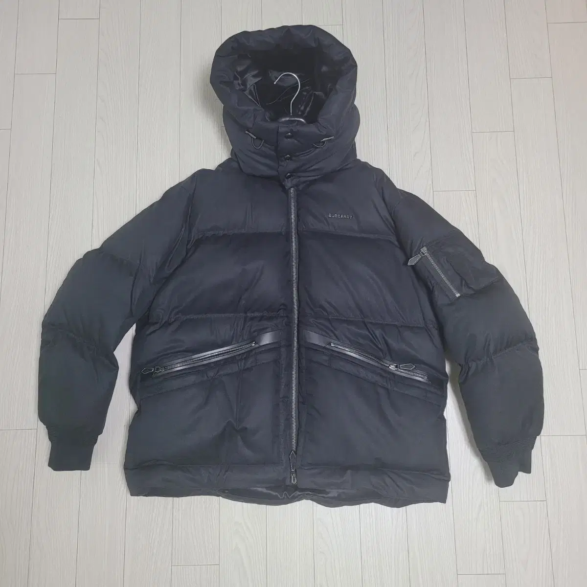 Burberry Detachable Hooded Cotton Gabardine Puffer Padded XL