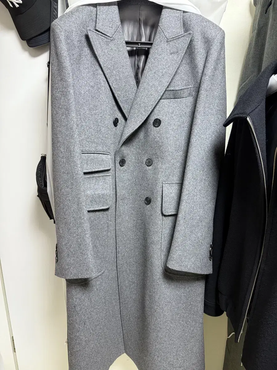 Earth's A Go Timelife 01-2 Double Coat Melange Gray L