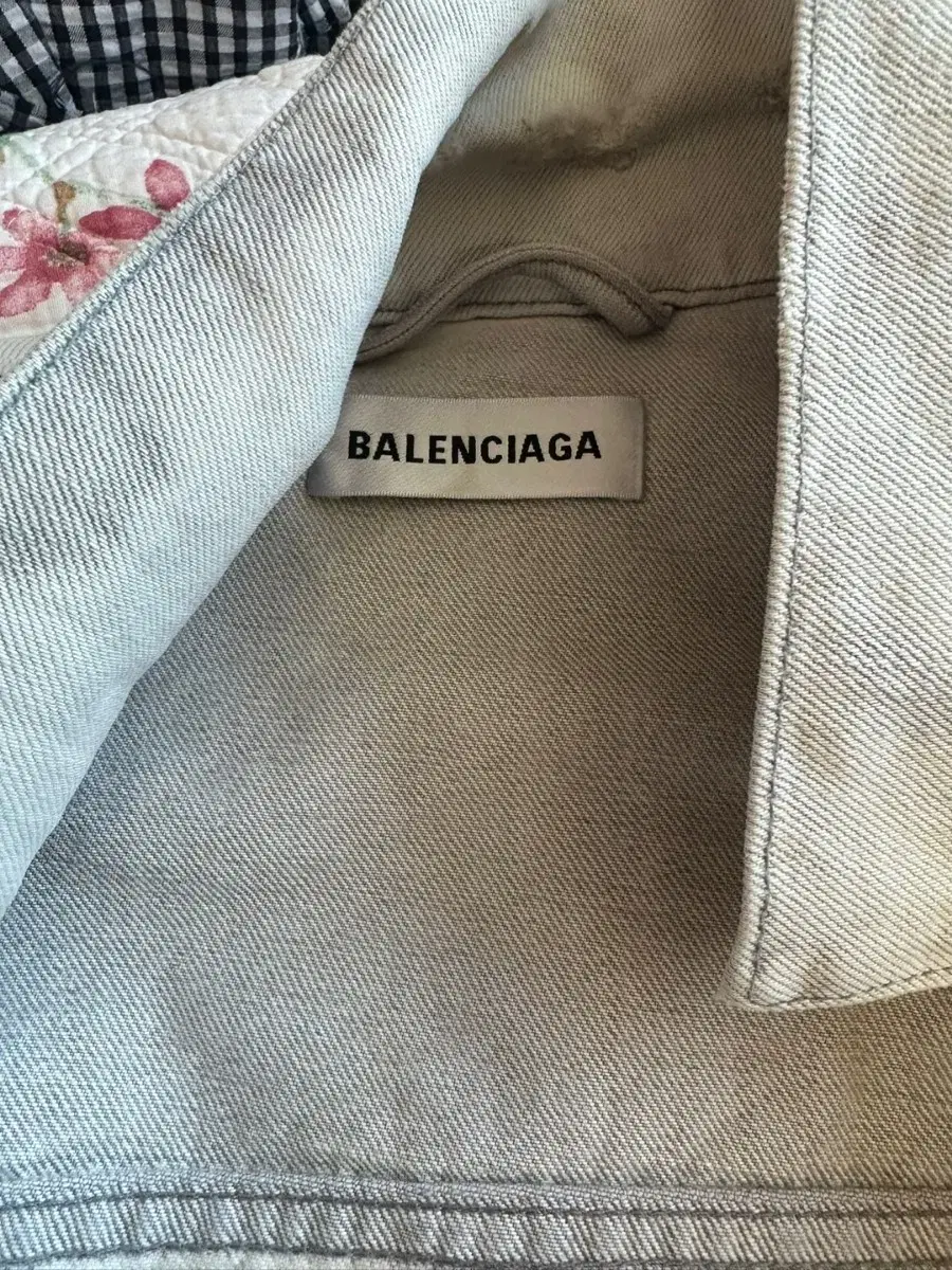 Balenciaga Jeans Jacket Denim White Department Store Edition