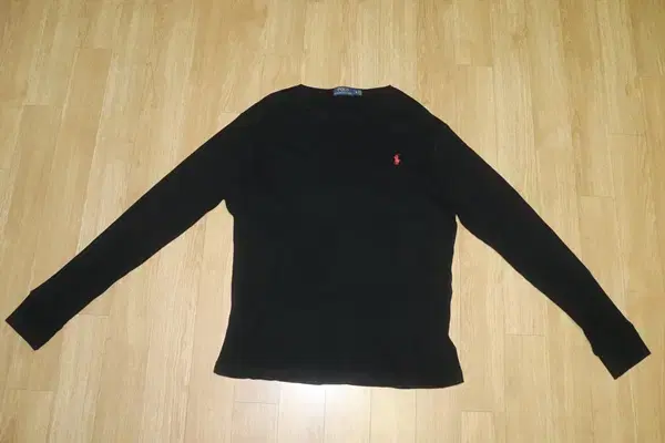 (105)Polo/Black Waffle Cotton Knit