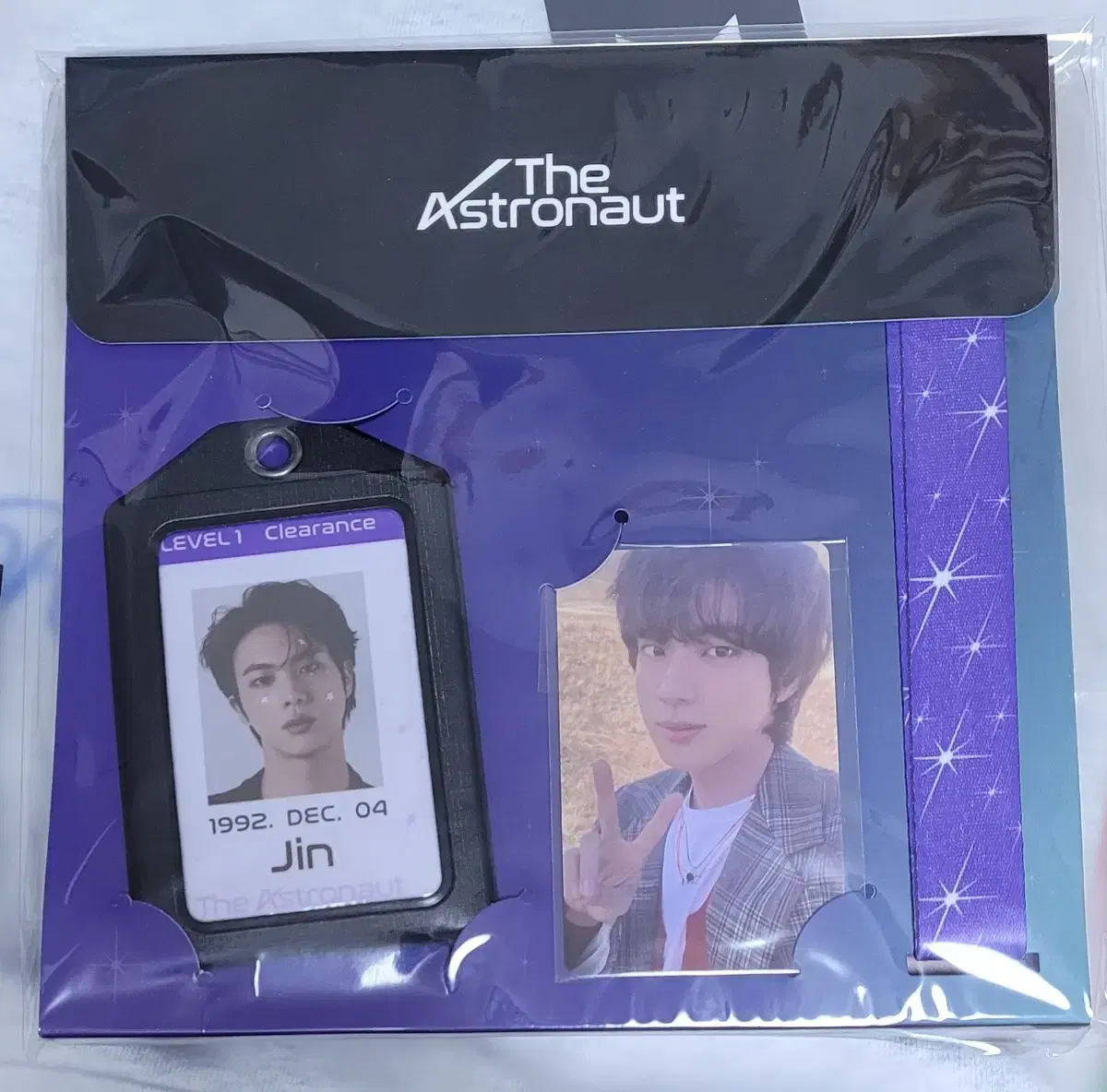 Bangtan Seokjin (pop up) Deanut ID Card Holder Set (unsealed)