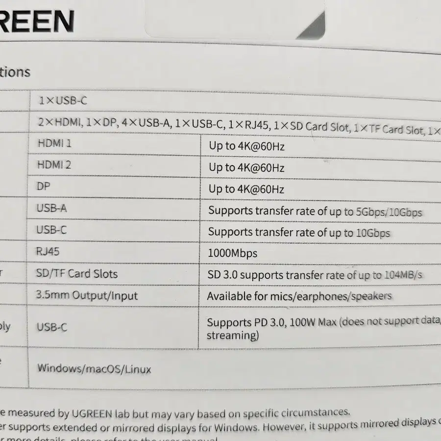 유그린 ugreen 13 in 1 c type 멀티허브