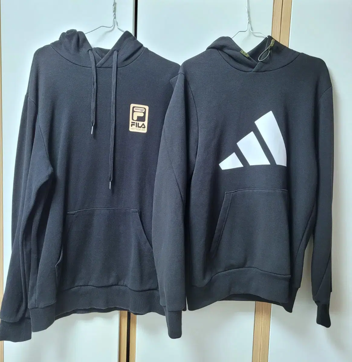 Bulk of 2 adidas wheela fila hoodies