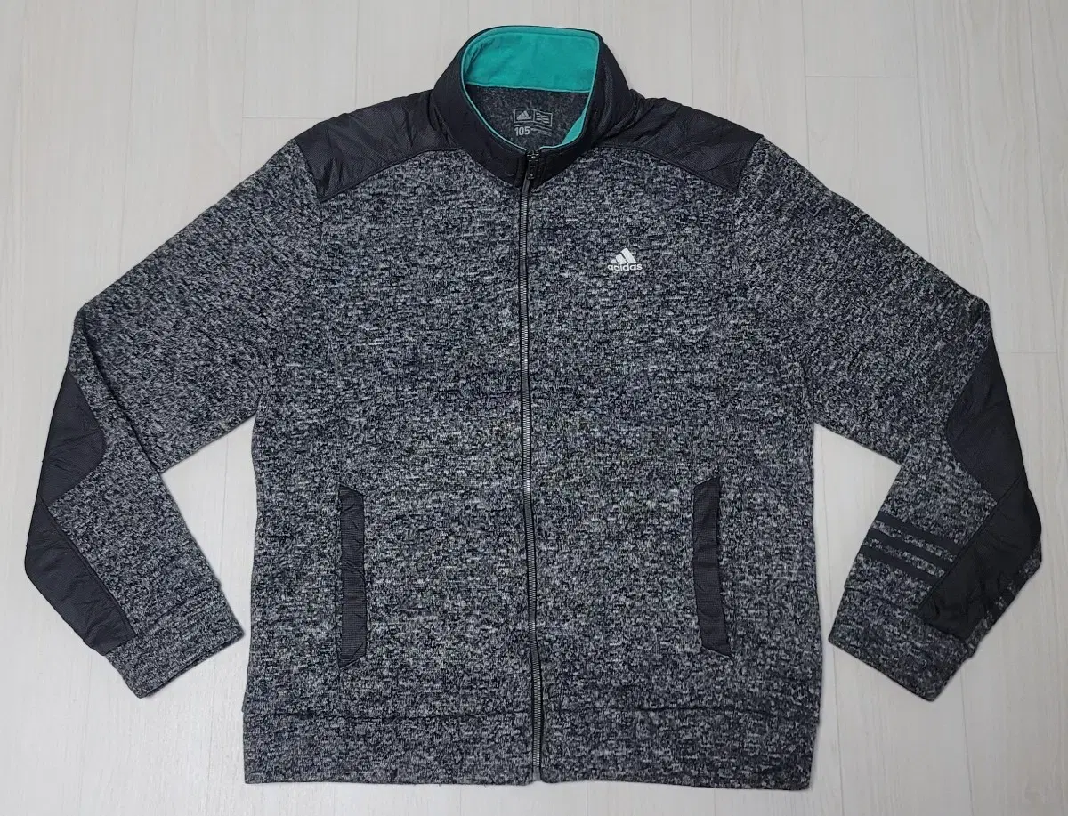 (105)Adidas golf knit zip-up jacket sells