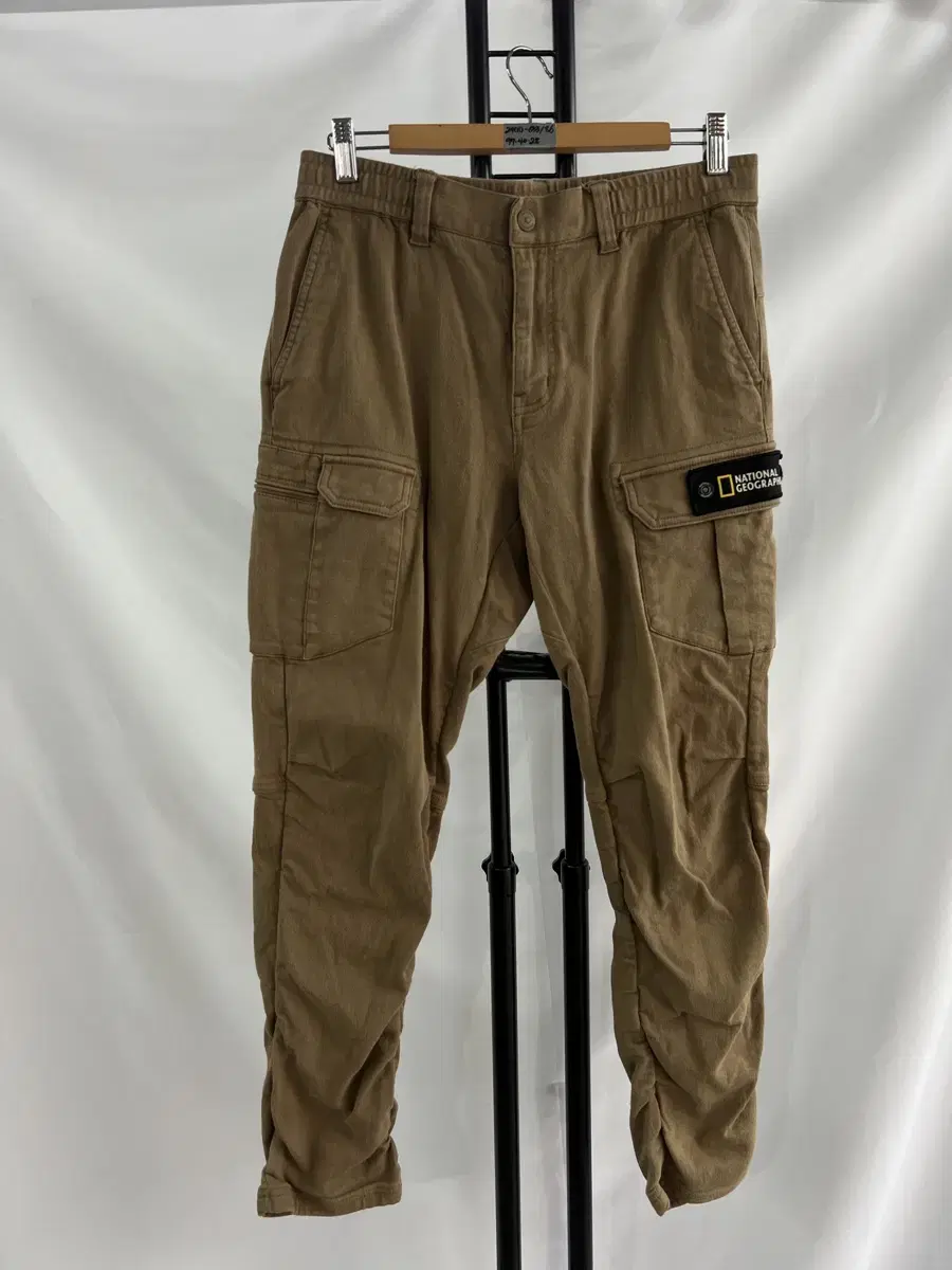 [Genuine/86] National Geographic Waffen Beige Cargo Pants/Trousers