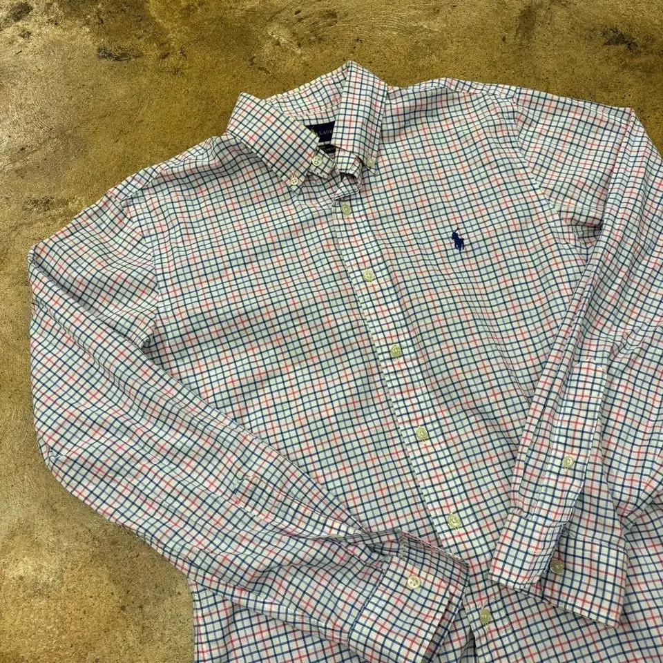 [ Genuine S ] Polo Ralph Lauren Vintage Check Shirt Long Sleeve