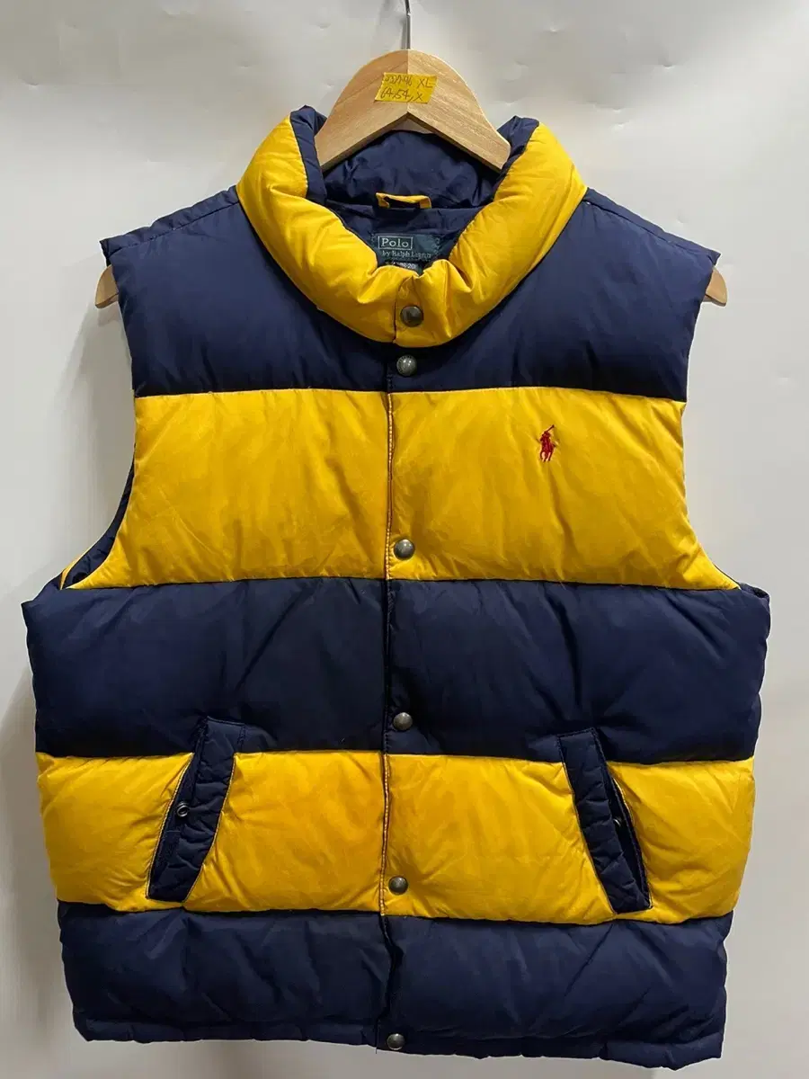 [Genuine/M] Polo Ralph Lauren Navy yellow padded jo...