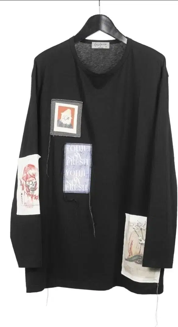 [3] Yohji Yamamoto Pour Homme 19SS Patchwork Long Sleeve