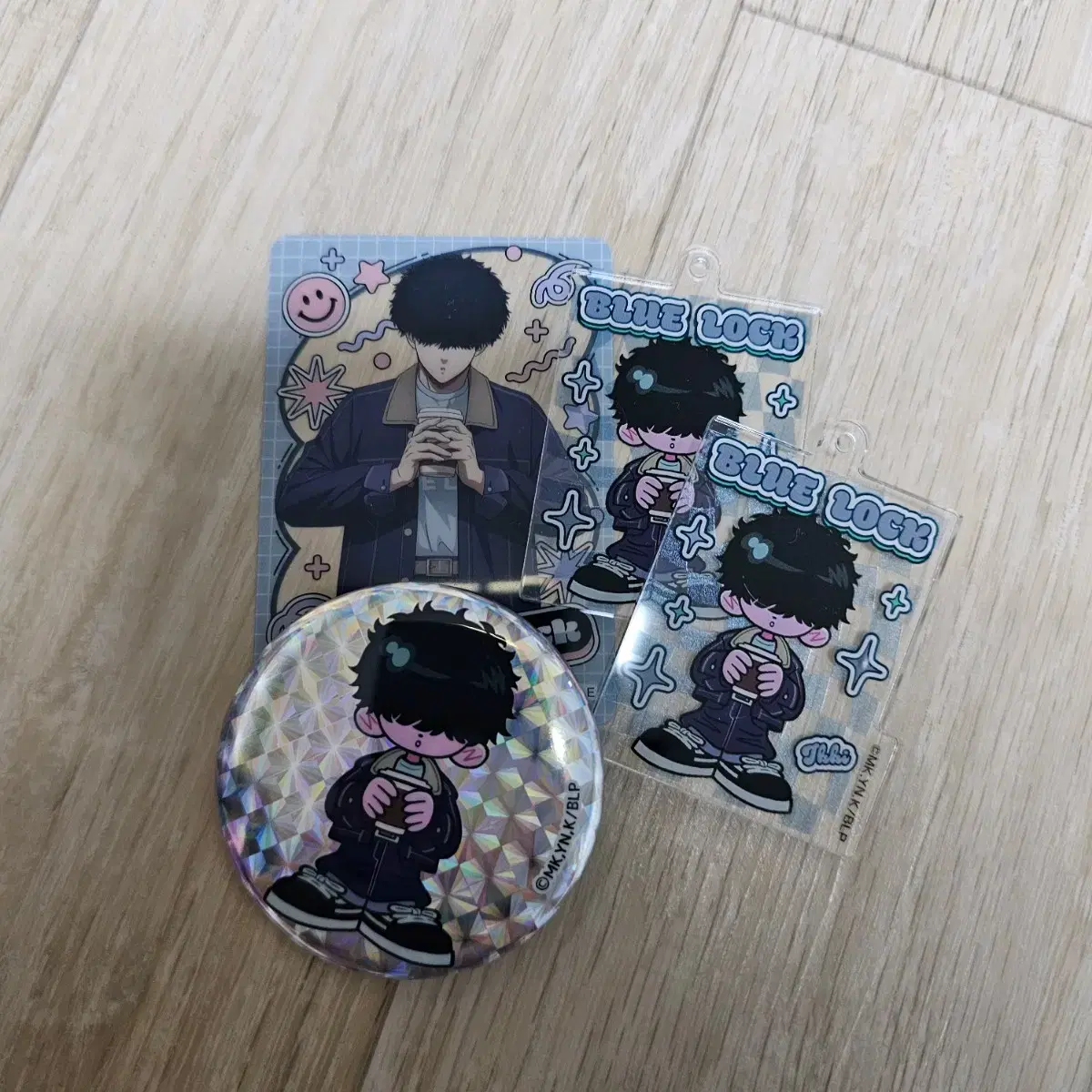 BLUELOCK Tokyo Tower Nico Photo Card keyring Can Badge