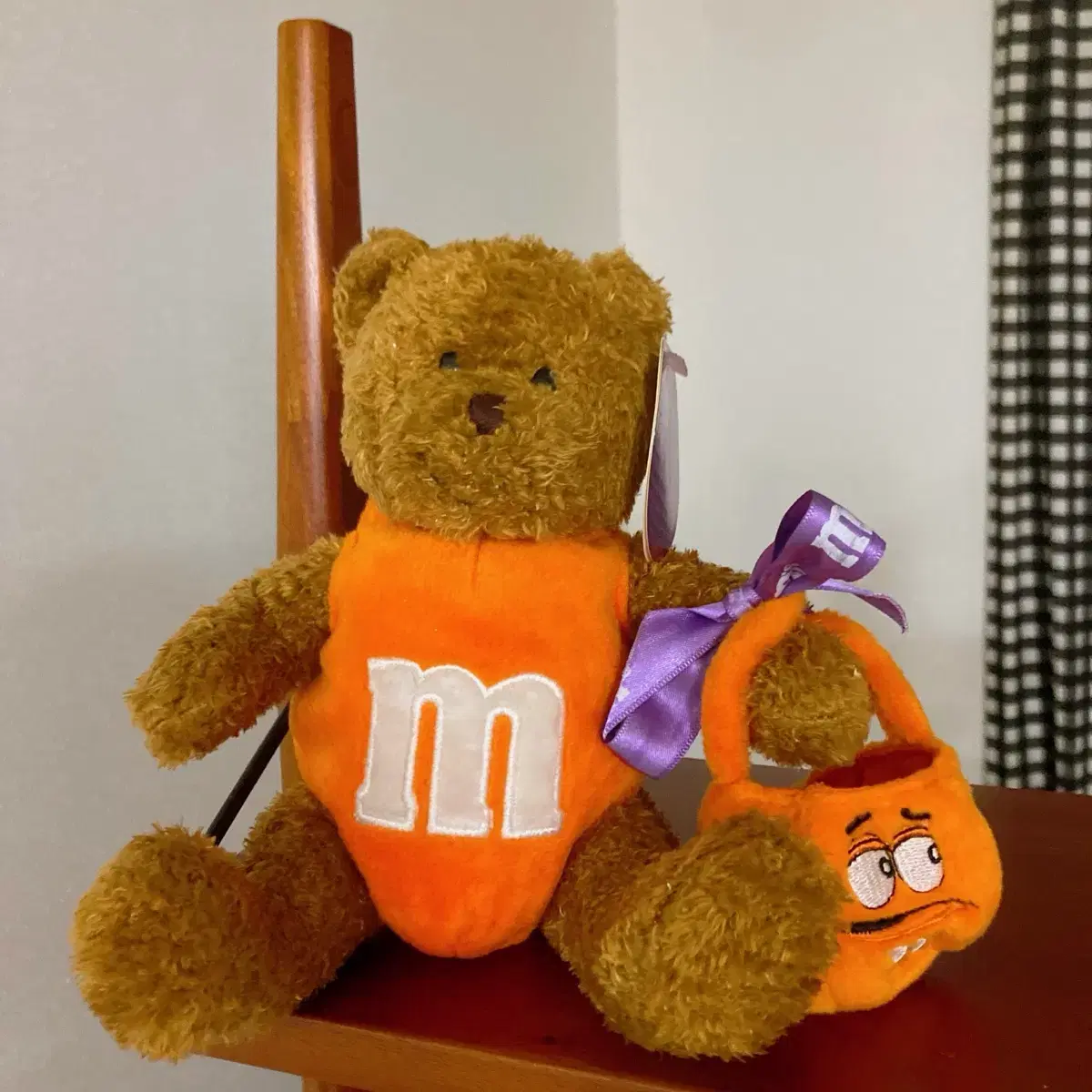 Vintage M&M's Teddy Bear Doll