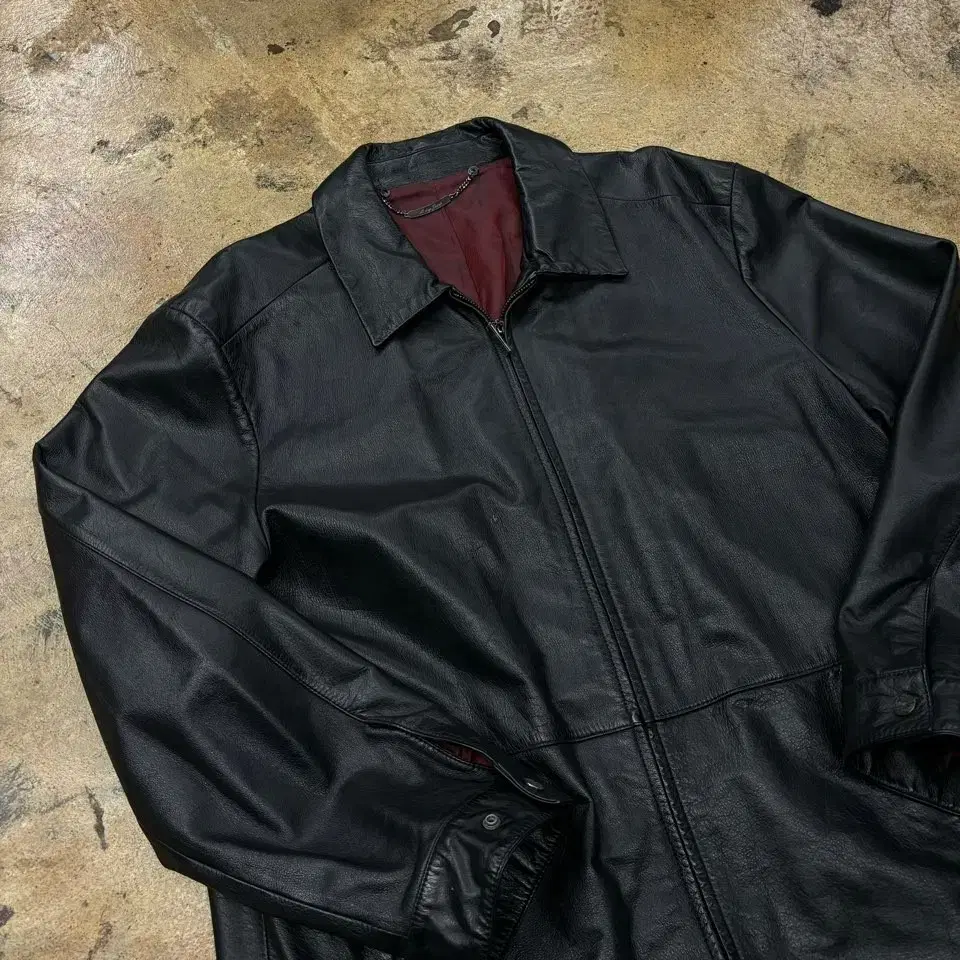 [ Genuine/105 ] D-DAY Vintage Cowhide Leather Jacket