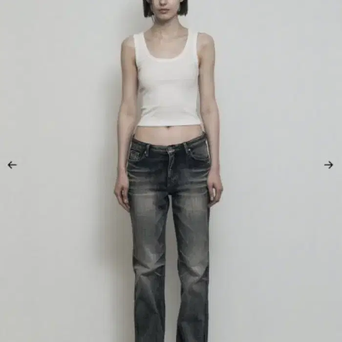 보헤미안서울 CRUMPLED WASHING DENIM PANTS