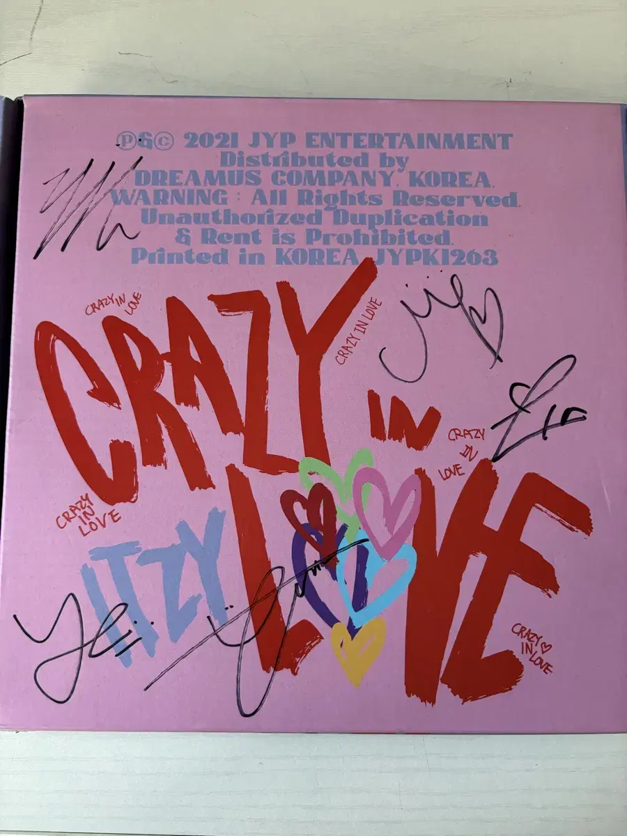 Itzy Loco Signed Album Signed Album Not For Sale