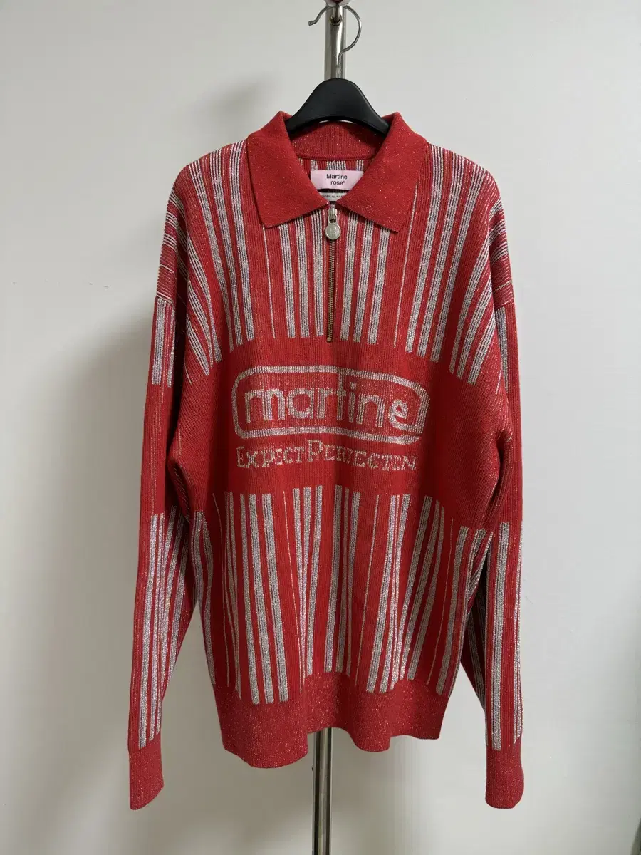 [S] Martine Rose kara Half Zip Sweater Knit