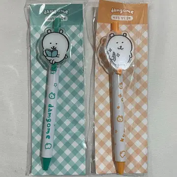 한국 한정판 나가노 농담곰 아크릴 볼펜 2권 한정 세트