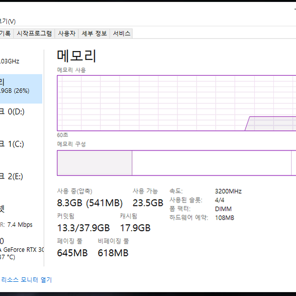 5800x3d x570 다크히어로 지스킬 3200 cl14 32기가 세트